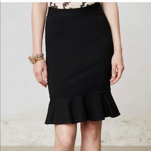 Anthropologie black skirt